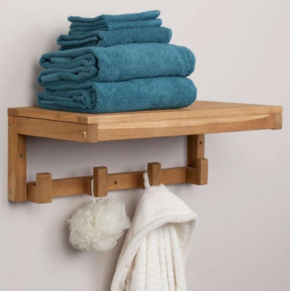 Полки для полотенец деревянные