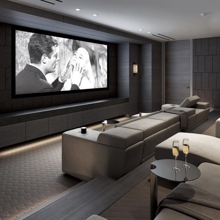 Цвет стен в домашнем кинотеатре