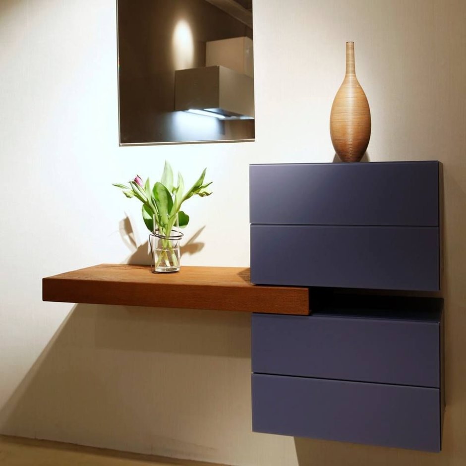 Консоль прихожая глянец с выдвижным ящиком konsolka