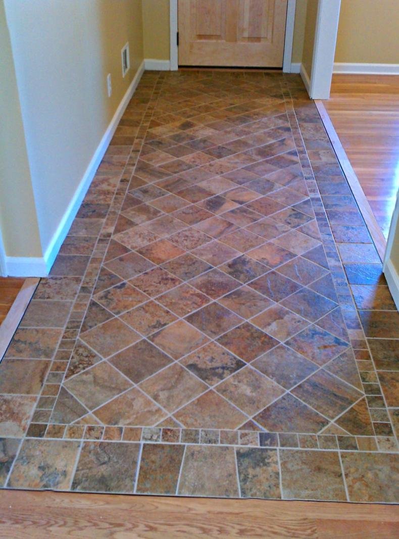 Пол в прихожей из плитки