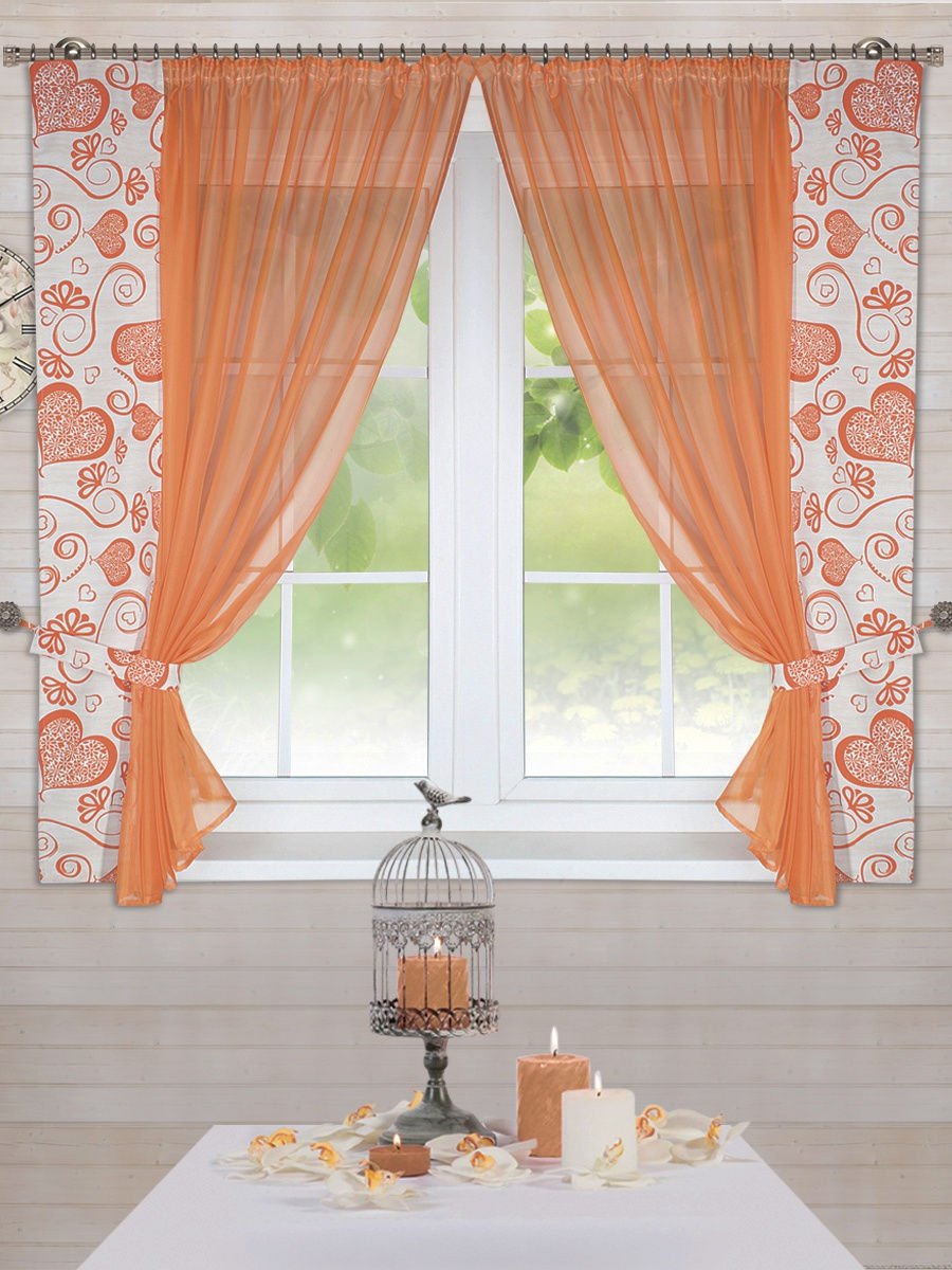 Красивые кухонные шторы