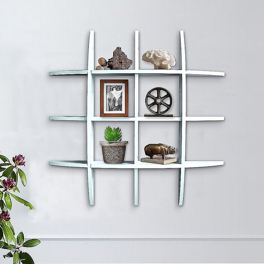 Открытые полочки для цветов настенная