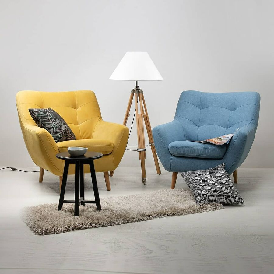 Кресло витио Velvet Yellow