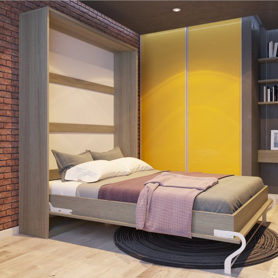 Шкаф-кровать диван трансформер TRANSMEB блюз