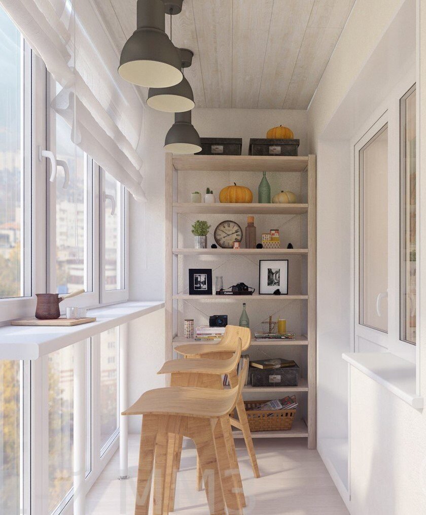 Барная стойка на балконе