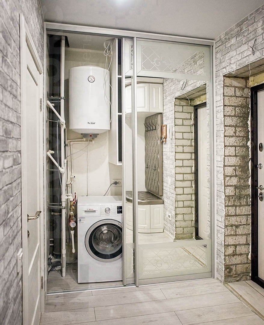 Постирочная икеа с гладильной