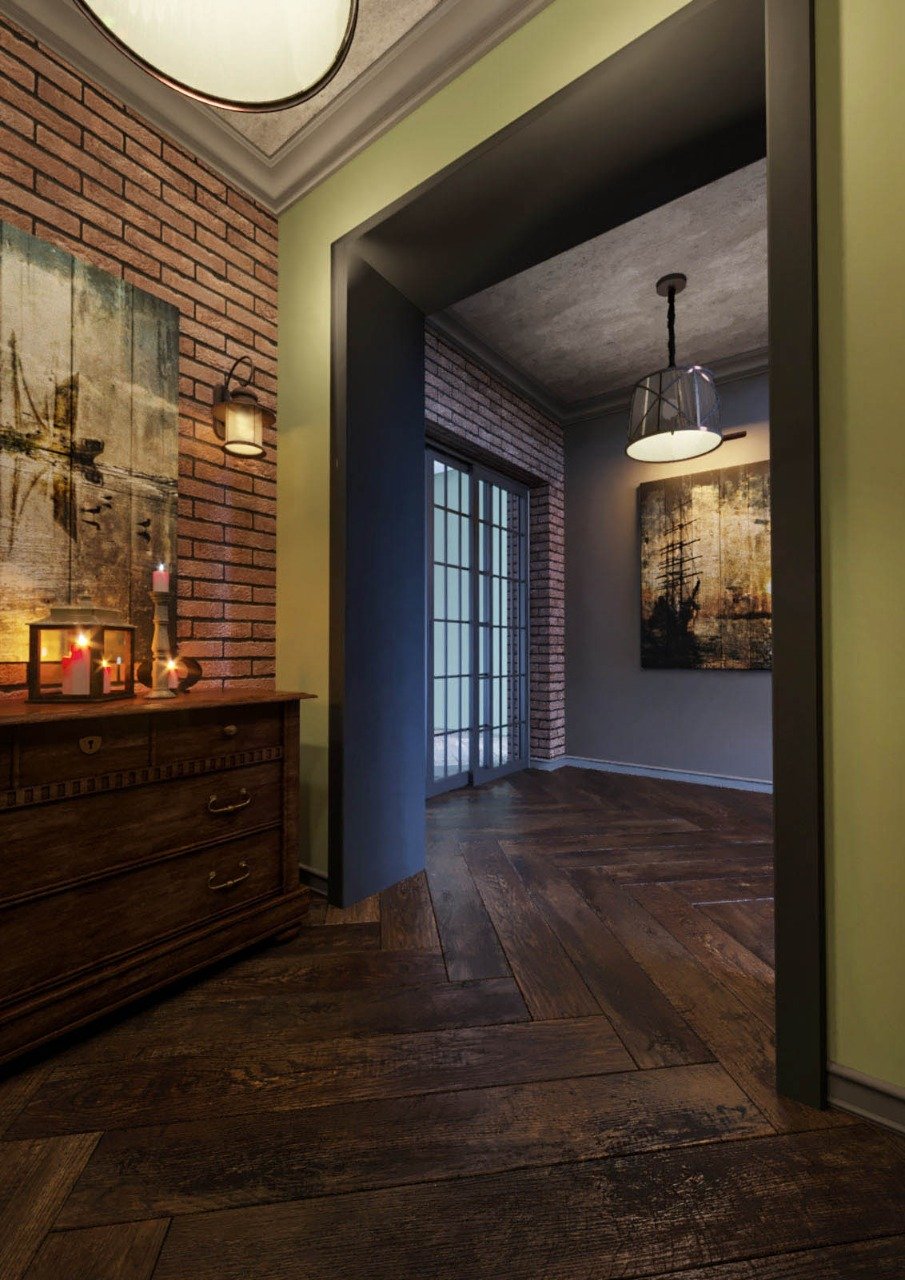 Потолочный плинтус лофт