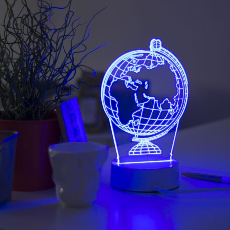Светильник 3d (ночник) Глобус