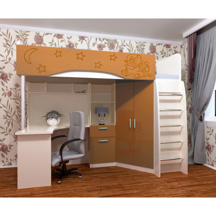 Кровать чердак Бэмби 2