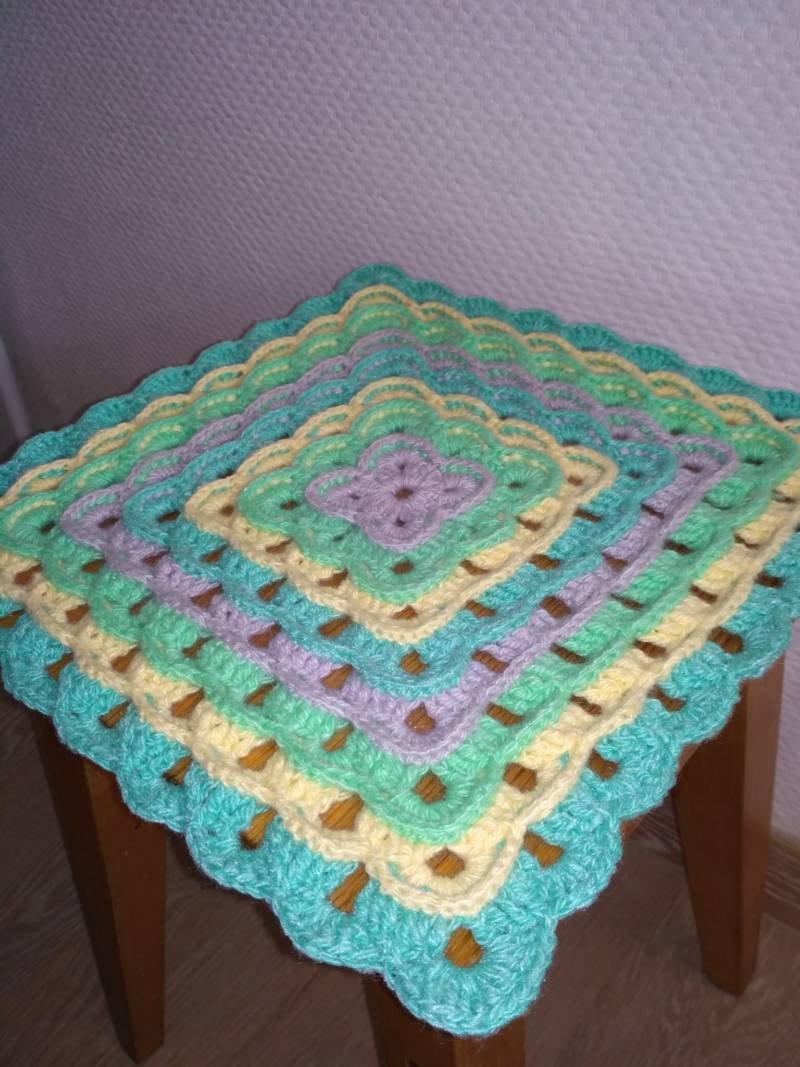 Накидка на стул крючком