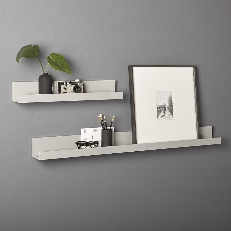 Полка "Wall Shelf-s (bas WL-001)" белая