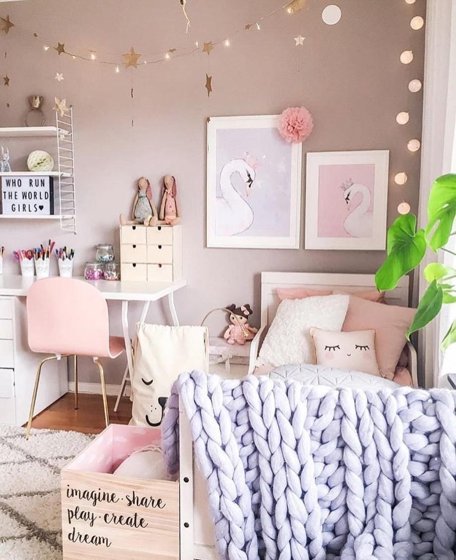 Декор детской комнаты для Девчачьи