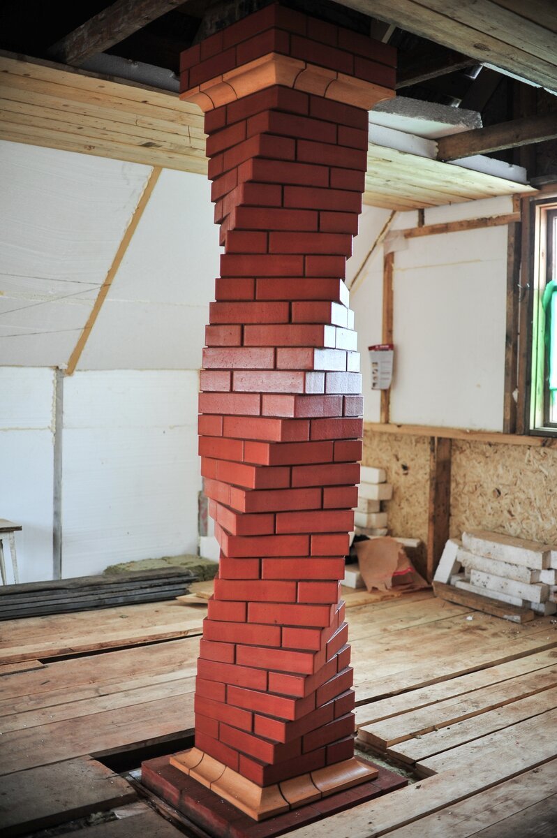 Колонна из кирпича 250х250
