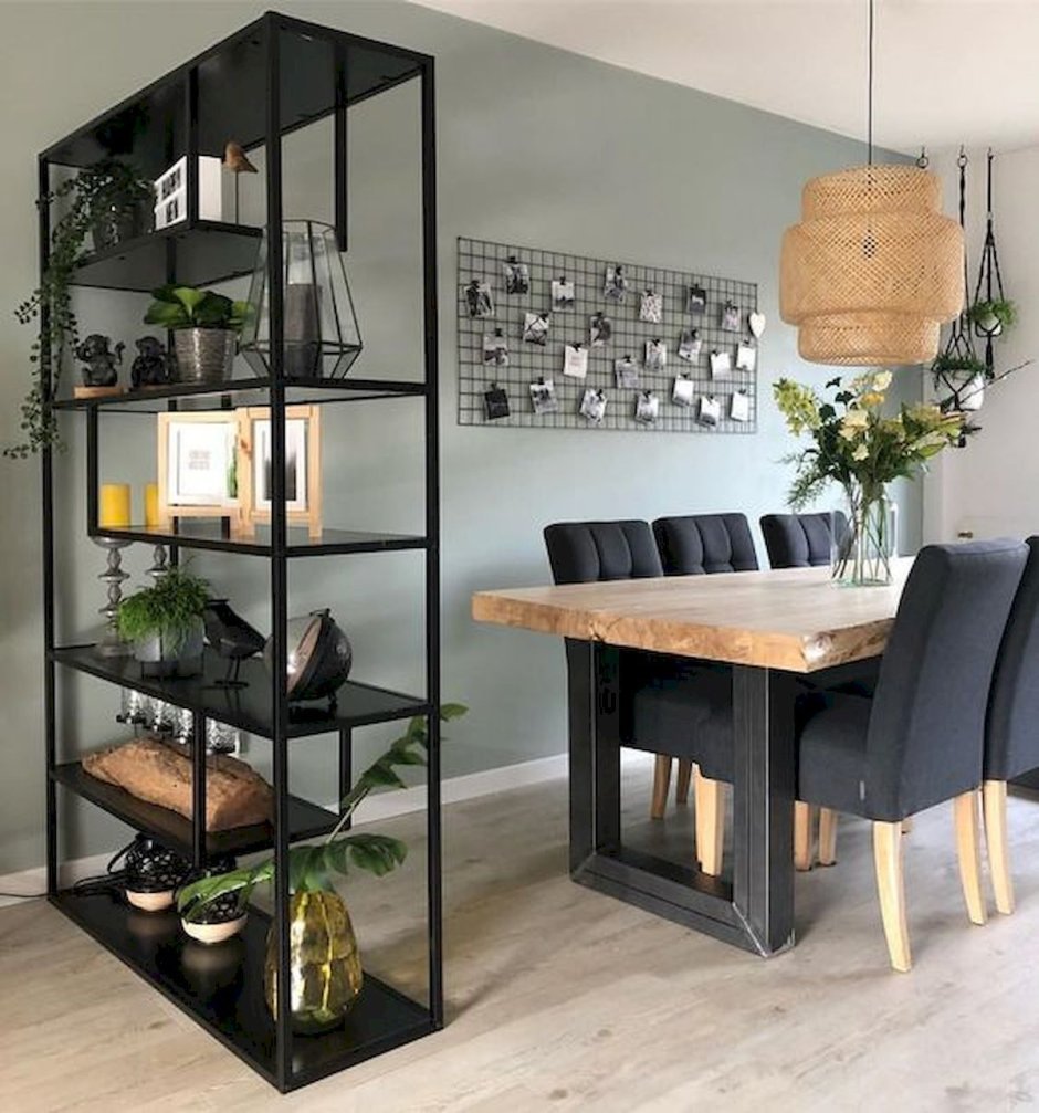 Зонирующий стеллаж лофт