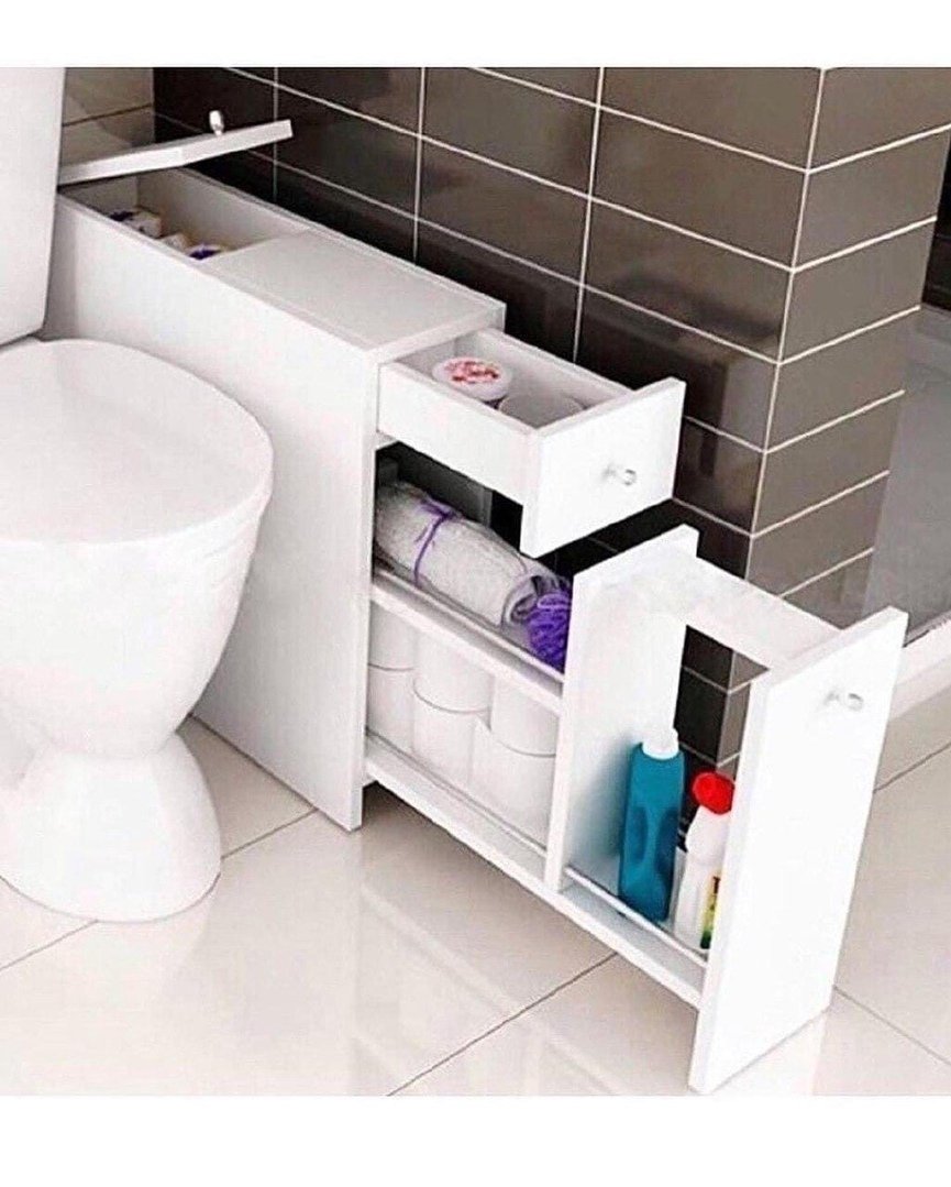 Выдвижной шкафчик для ванной