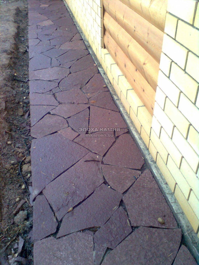 Камень песчаник для отмостки