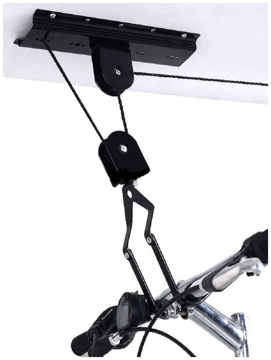 Держатель вело 5-430099 подвес крепл. К потолку до 4м/30кг черный Ventura