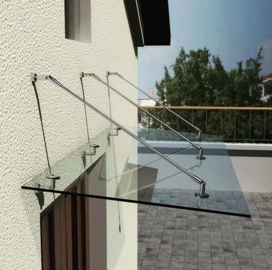 Стеклянный козырек