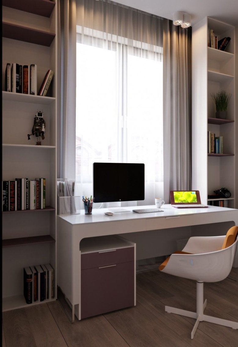 Письменный стол около окна