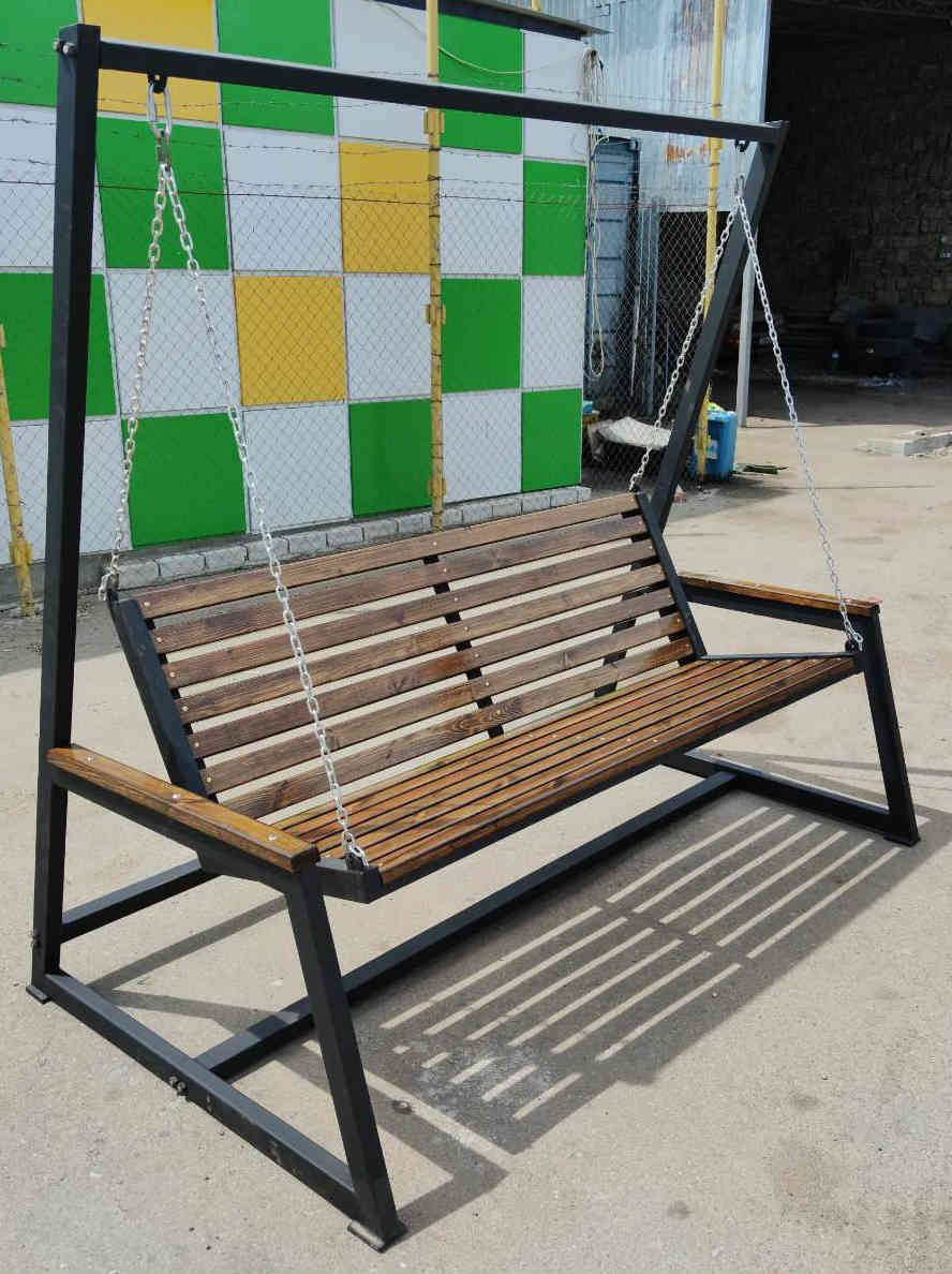 Садовые качели в стиле лофт
