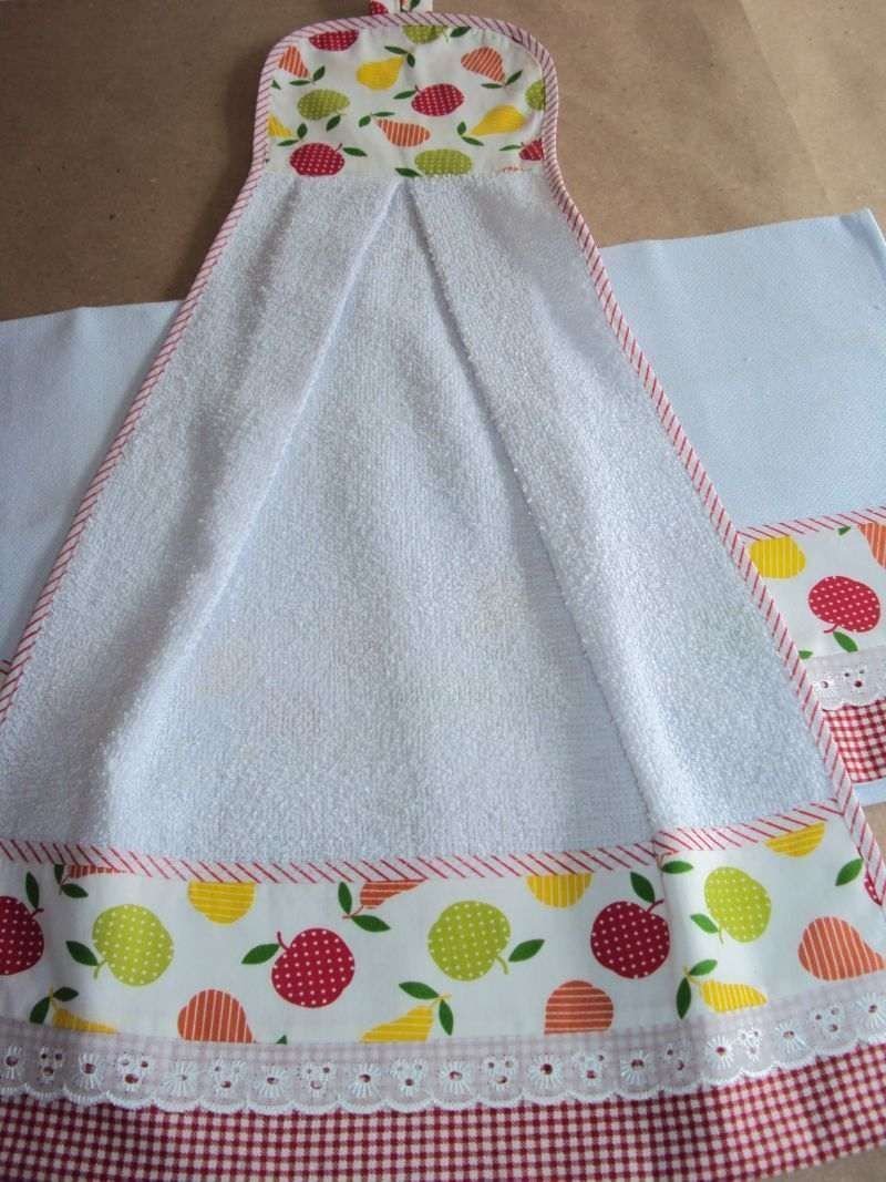 Красивые кухонные полотенца своими руками