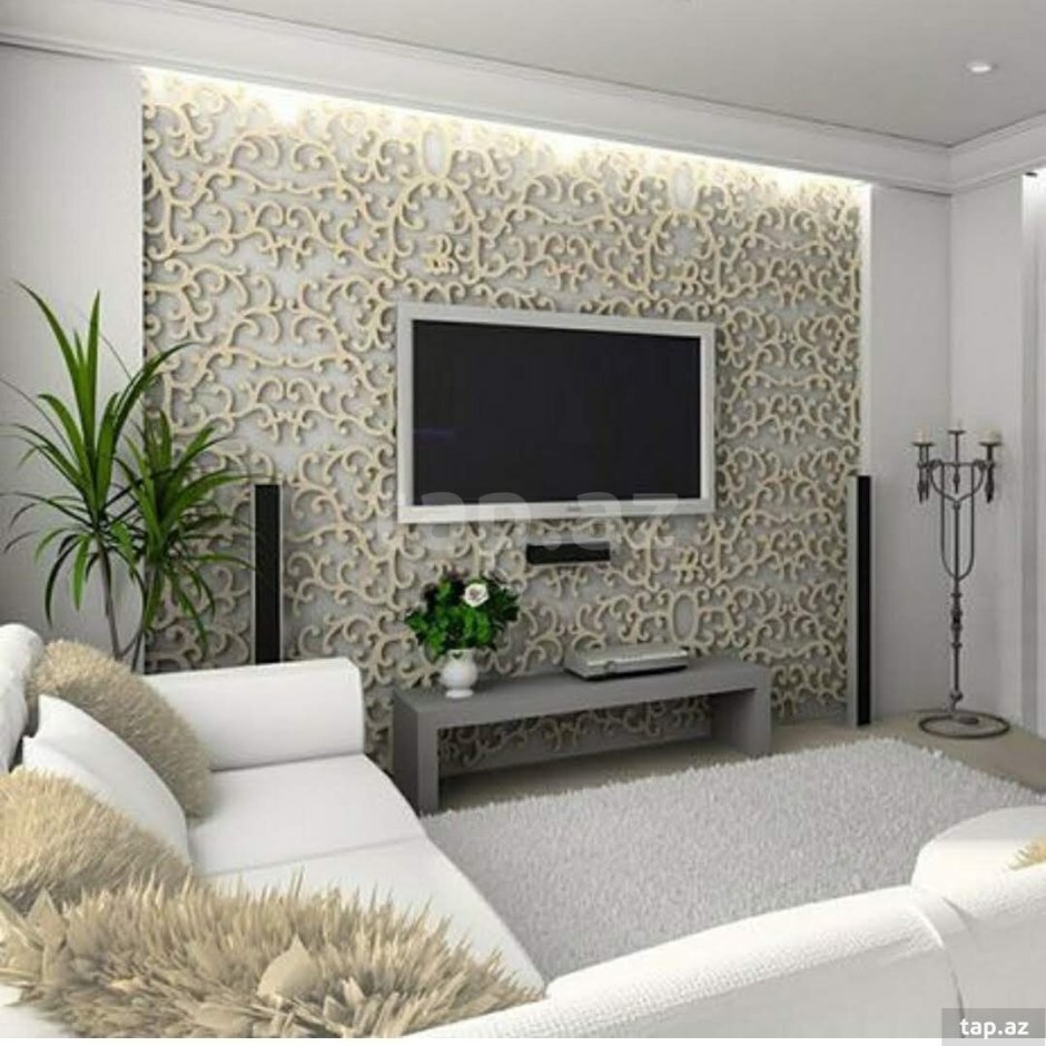 Телевизор в интерьере гостиной