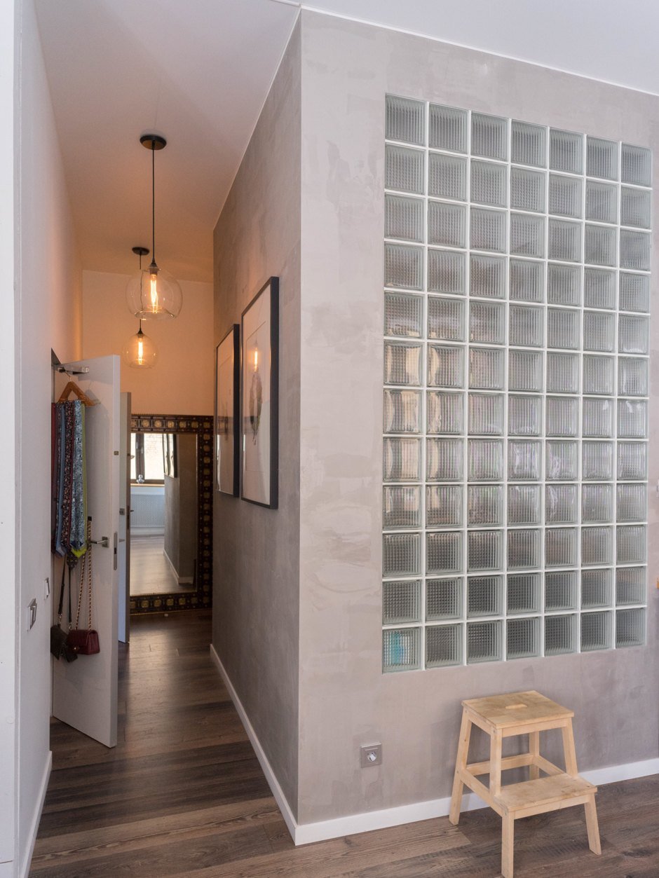 Стеклоблоки в интерьере