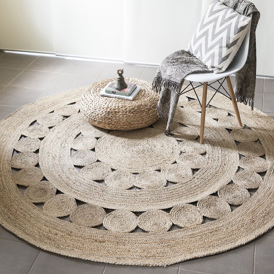 Ковер из веревки