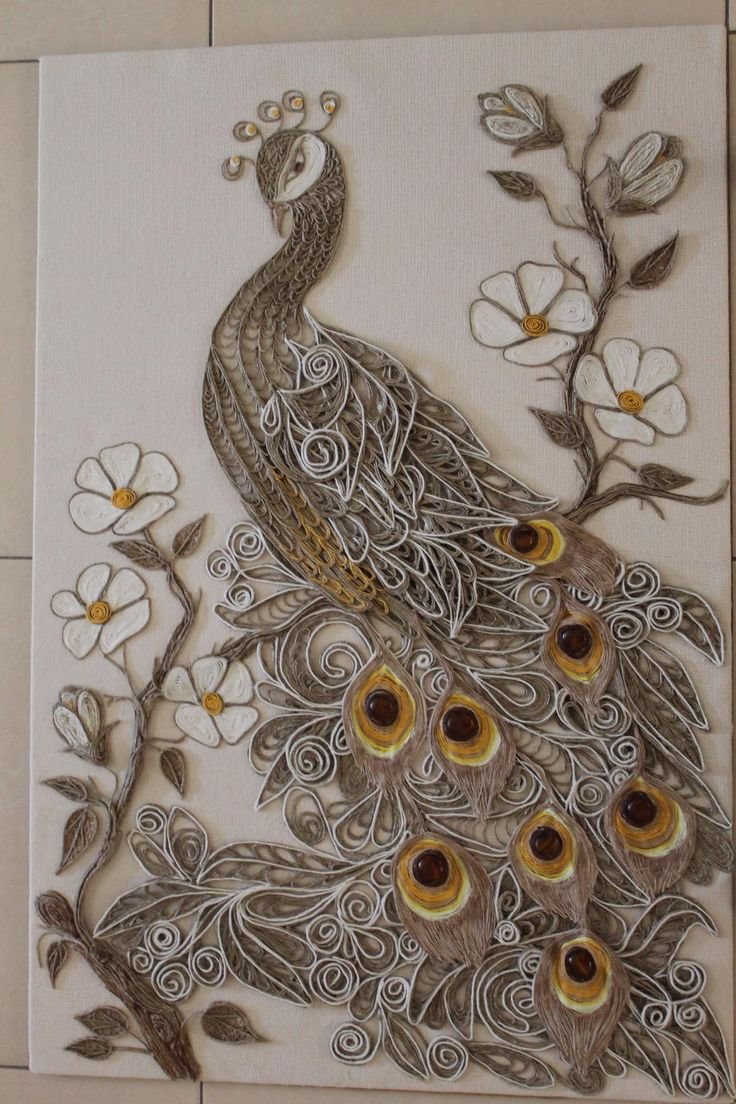 Панно из джута