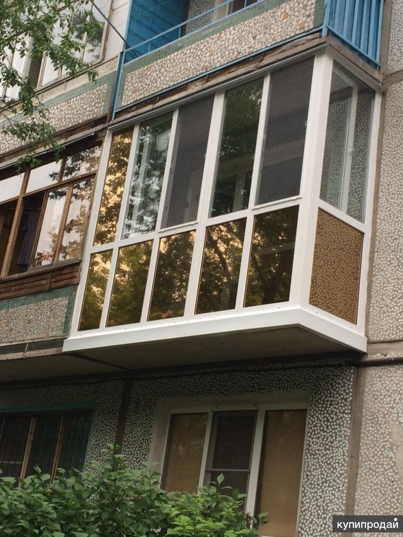 Лоджия с тонированными стеклами