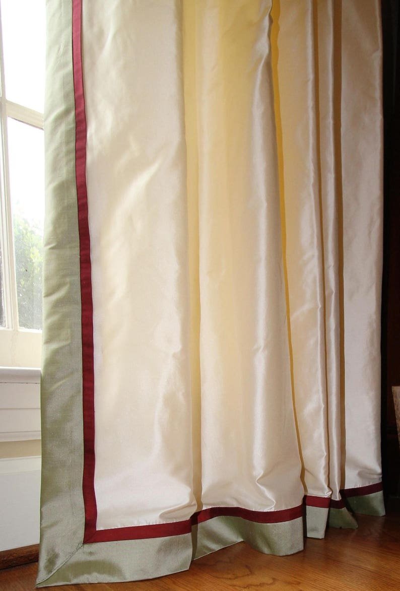 Портьера с окантовкой