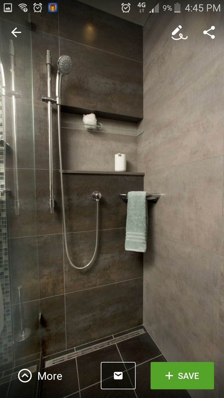 Душевая с полками