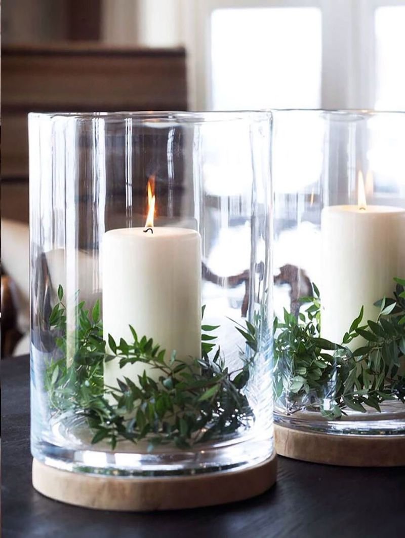 Свечи в стеклянных колбах