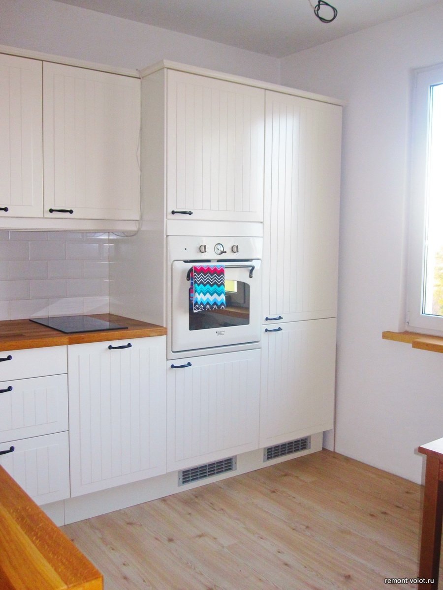 Кухня икеа белая 3 метра
