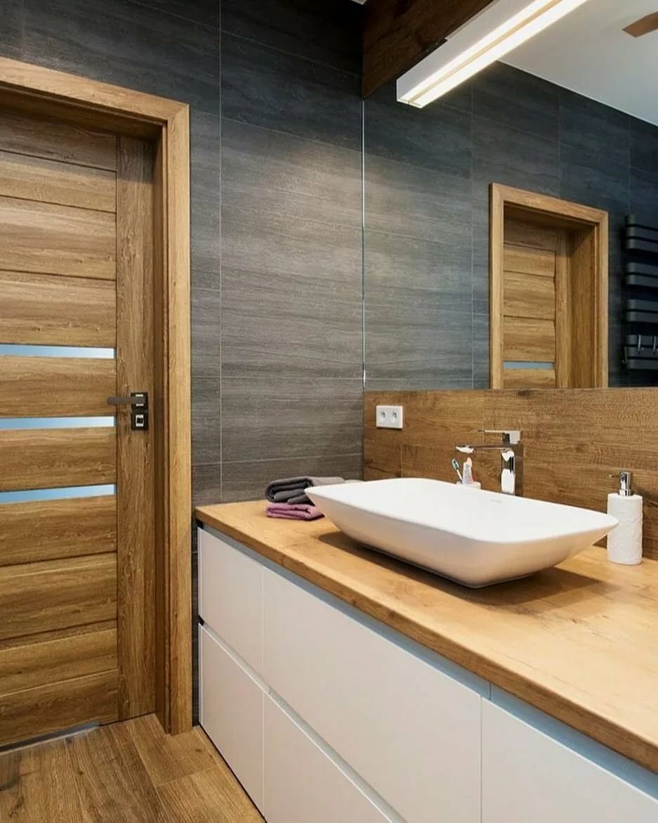 Кварцвиниловая плитка для ванной комнаты на стены