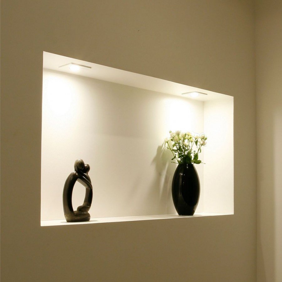 Ниши в стене с подсветкой