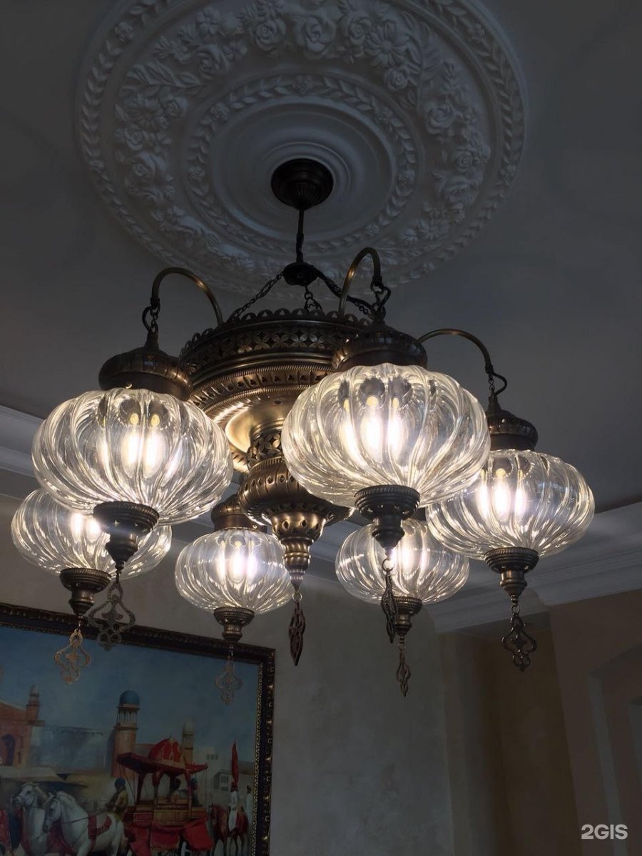 Красивые люстры для зала в Восточном стиле