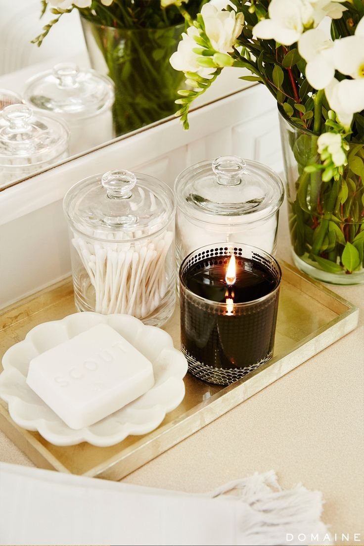 Свечи в ванной декор