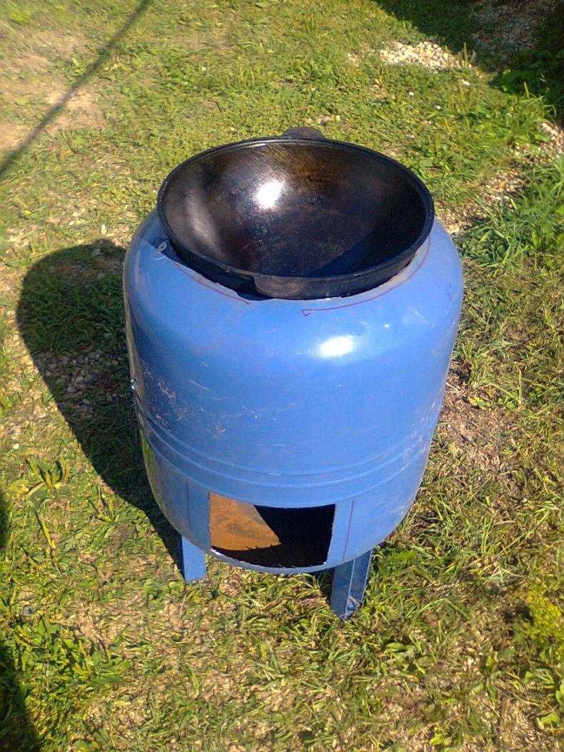 Коптильня из гидроаккумулятора 80 литров