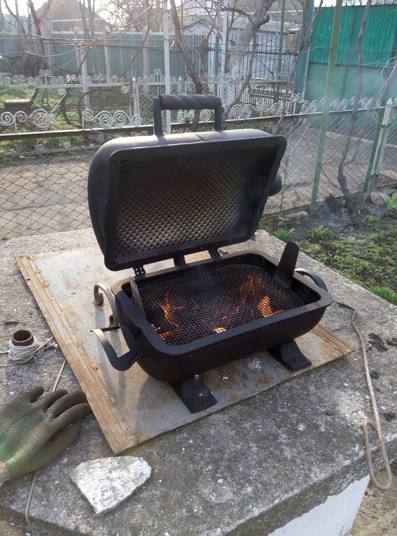 Мангал из гидроаккумулятора 80 литров