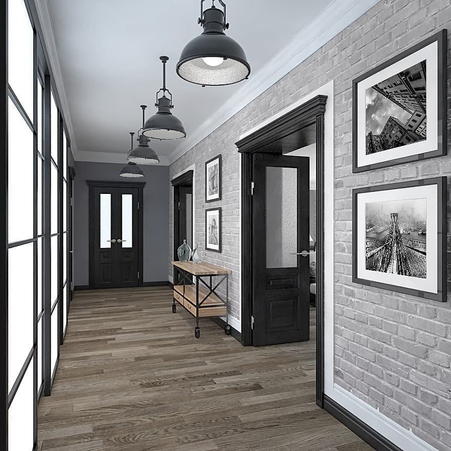 Двери межкомнатные темно серые