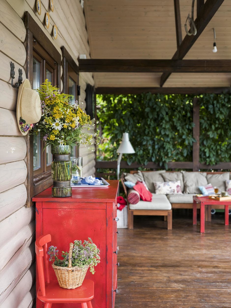 Украшение веранды на даче