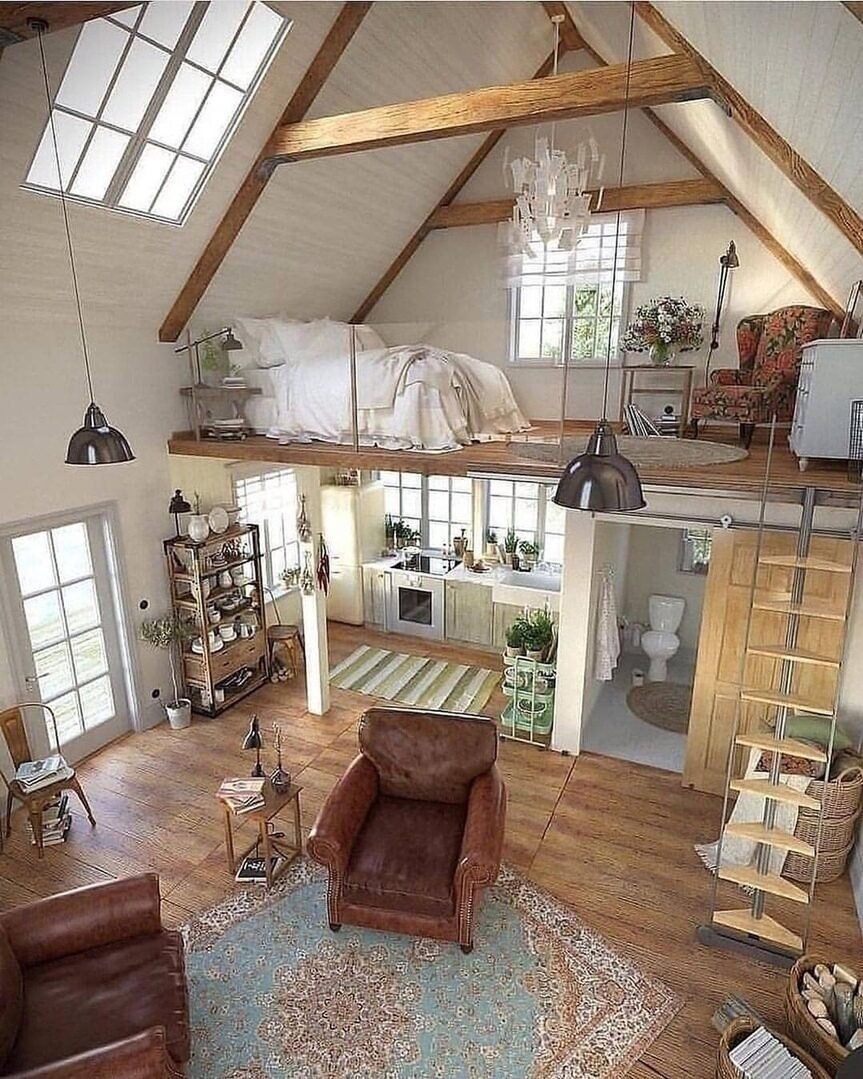 Второй этаж 70м2 мансарда