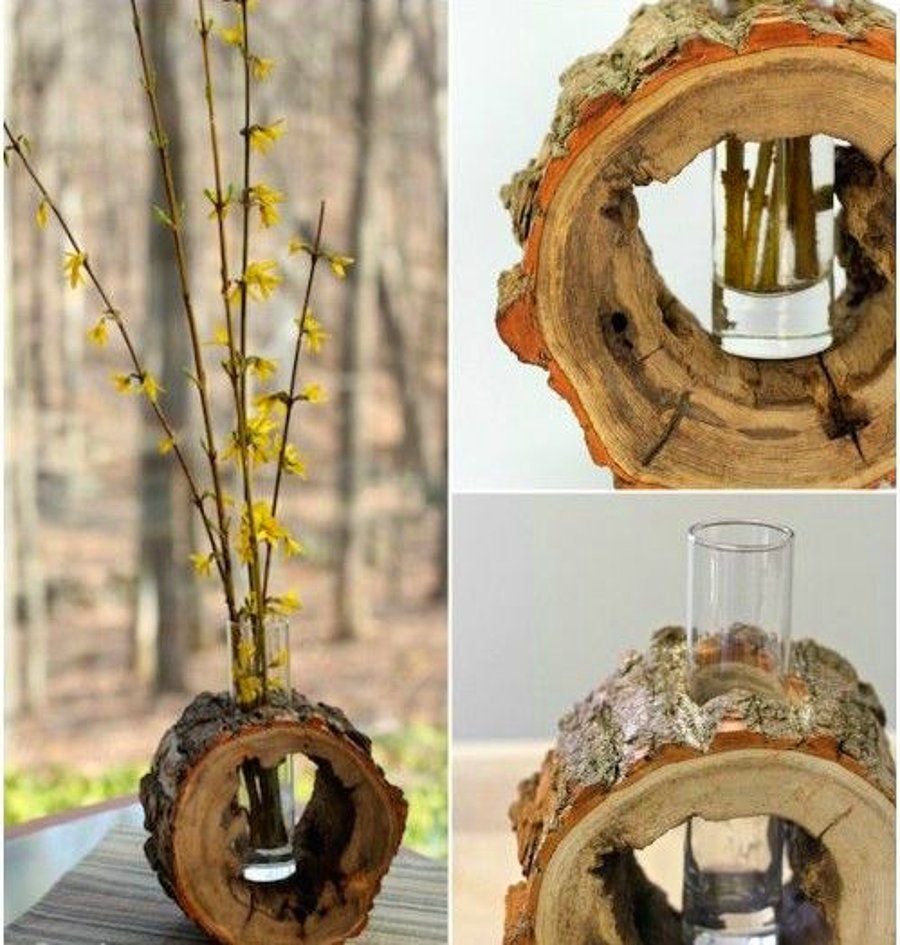 Светильник из спила