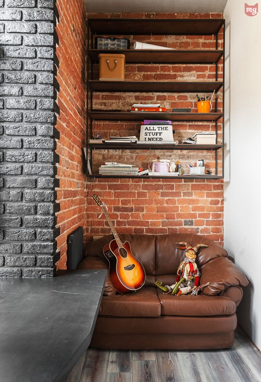 Балкон в стиле лофт