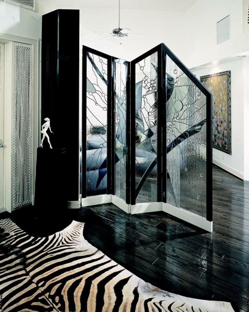 Стеклянные ширмы перегородки