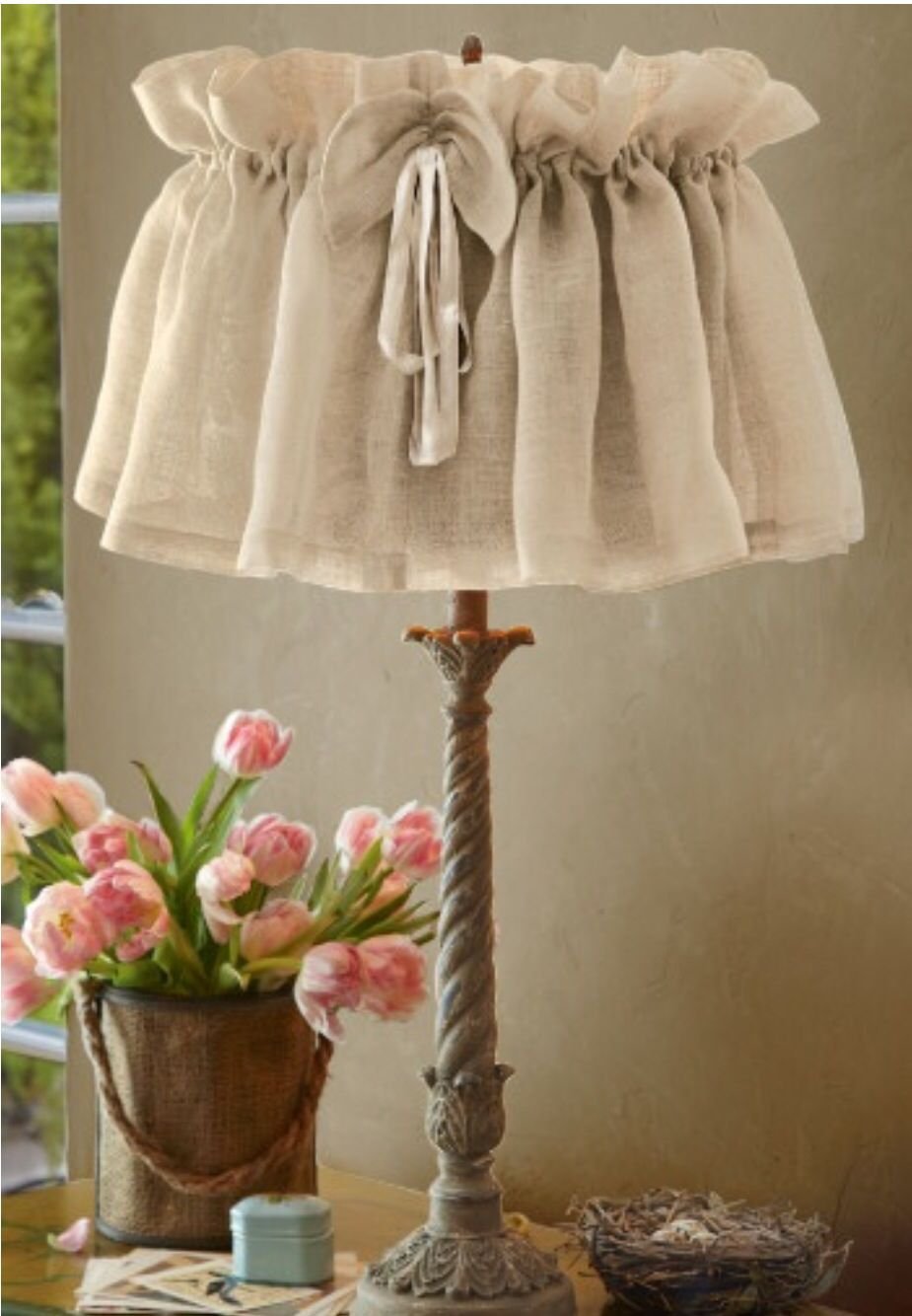 Абажур из Мешковины