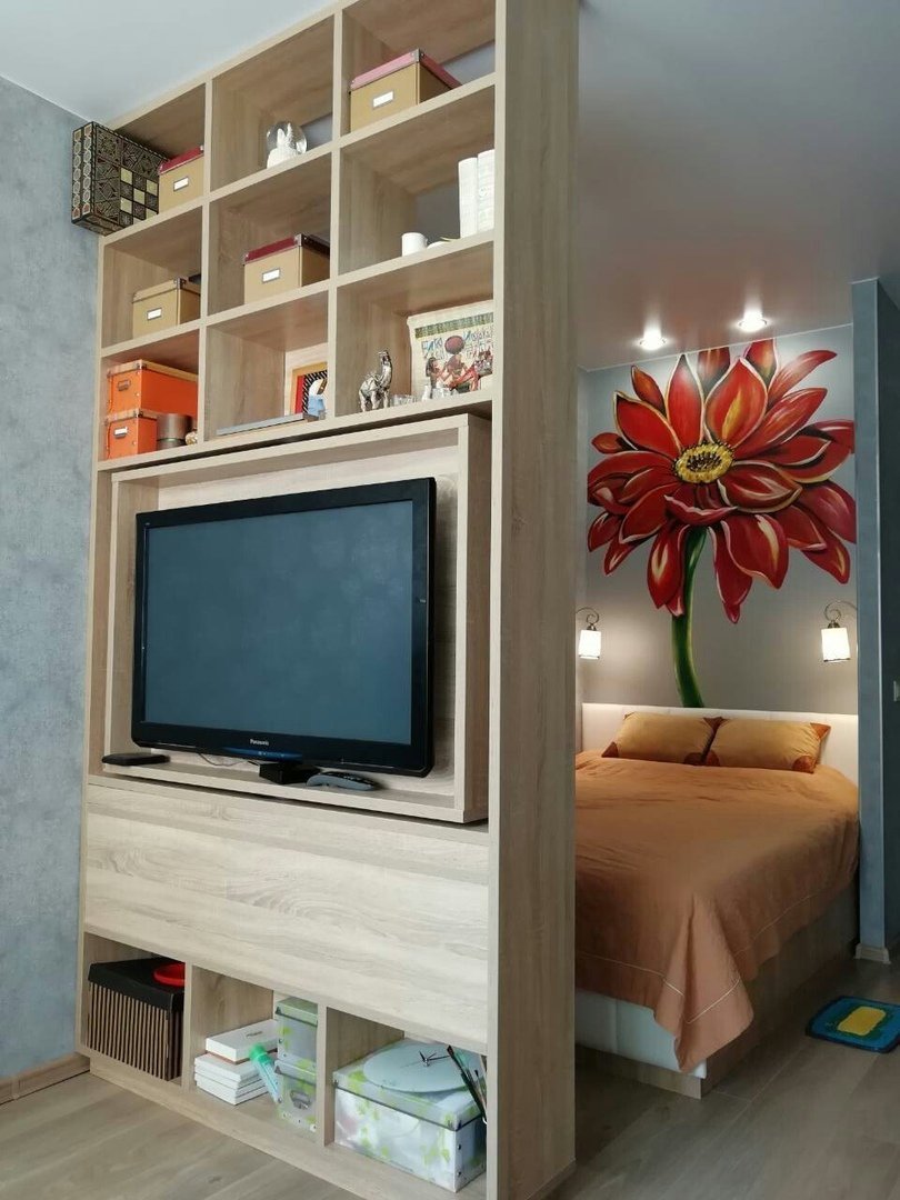 Тумба перегородка для зонирования комнаты