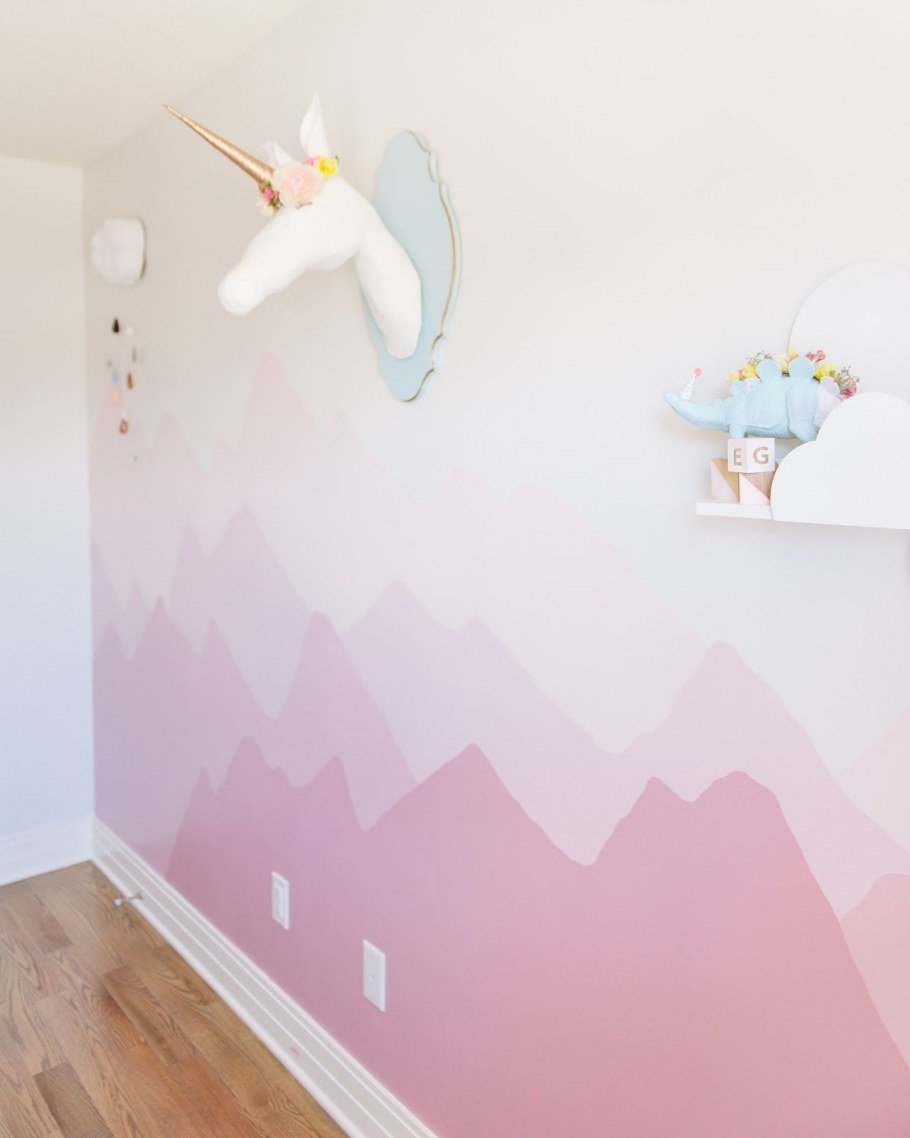 Покраска стен в детской комнате