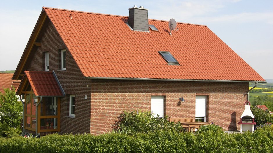 Оранжевая металлочерепица